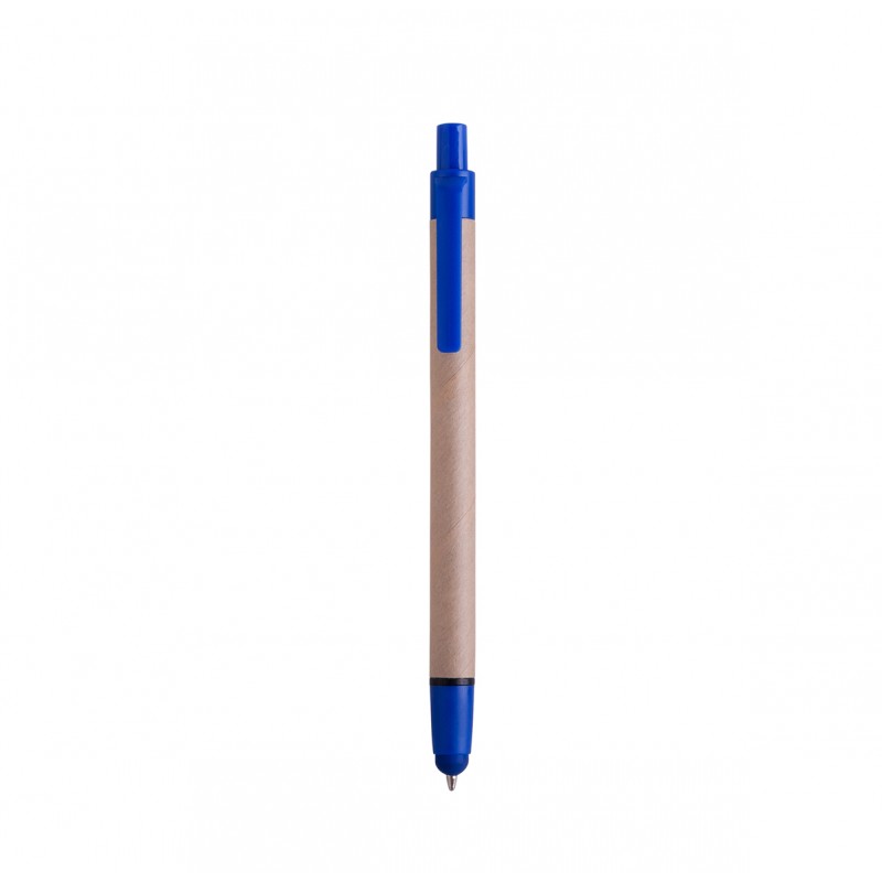 Bolígrafo de cartón con goma de touch screen NATURA - (F-BP-6062) - Artículos Promocionales