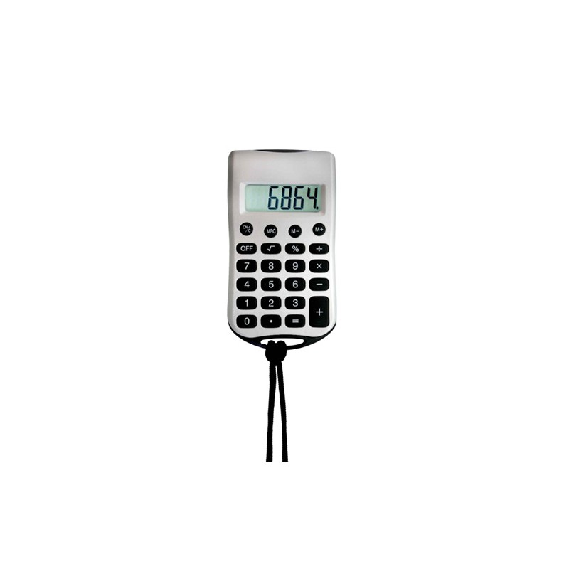Calculadora de bolsillo con cordón TEXAS - (F-CA-001)