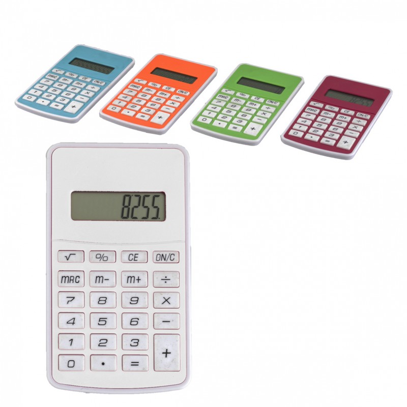 Calculadora de 8 dígitos con botones de cuadro SAM - (F-CA-004)