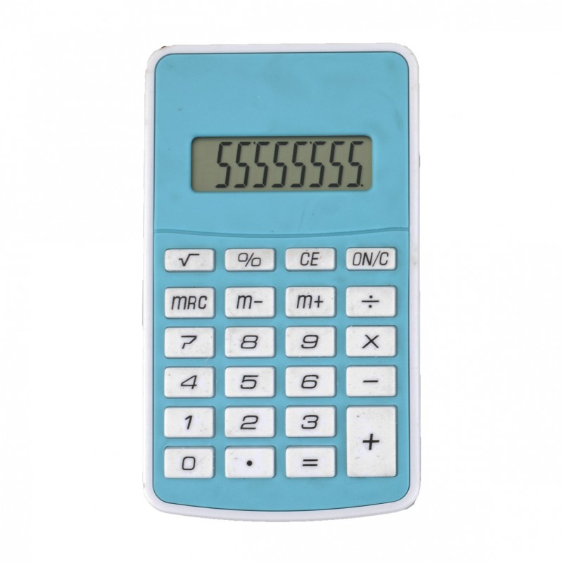 Calculadora de 8 dígitos con botones de cuadro SAM - (F-CA-004) - Artículos Promocionales